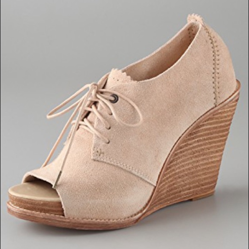 rag & bone Sunderland suede peep-toe booties